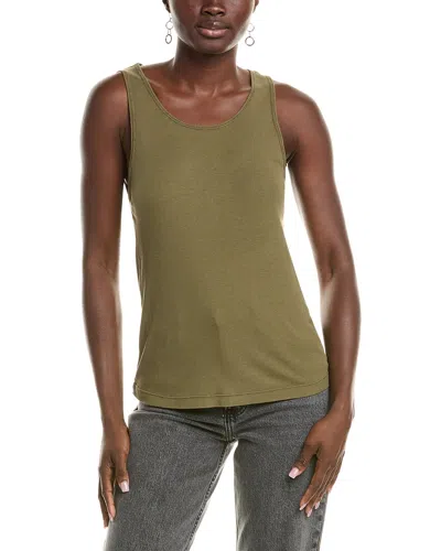 Officine Generale Tatiana Rib Garment-dyed Tank In Green