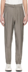 OFFICINE GENERALE TAUPE HUGO TROUSERS