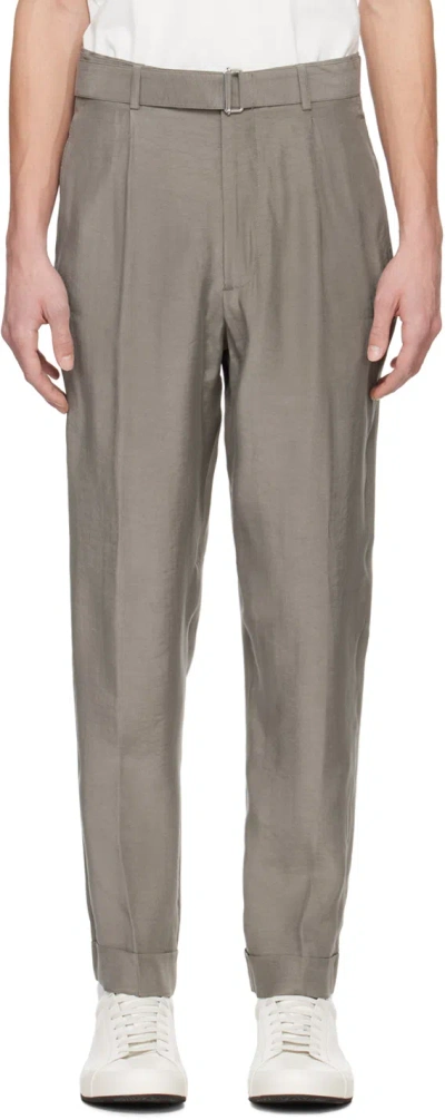 Officine Generale Taupe Hugo Trousers In Concrete