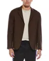 Officine Generale Tene Wool Blazer In Brown