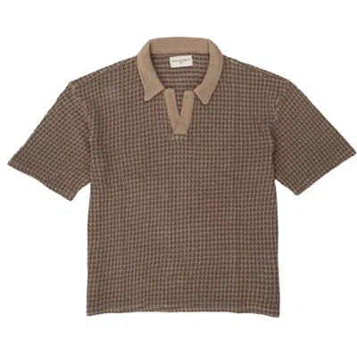 Officine Generale Textured Cotton Jersey Short-sleeve Polo