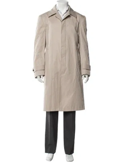 Pre-owned Officine Generale Trench Coat In Neutral