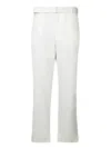 Officine Generale Owen Velvet Trousers In Ecru In White