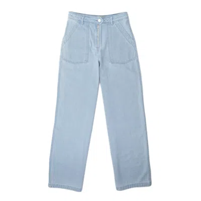 Officine Generale Trousers In Blue