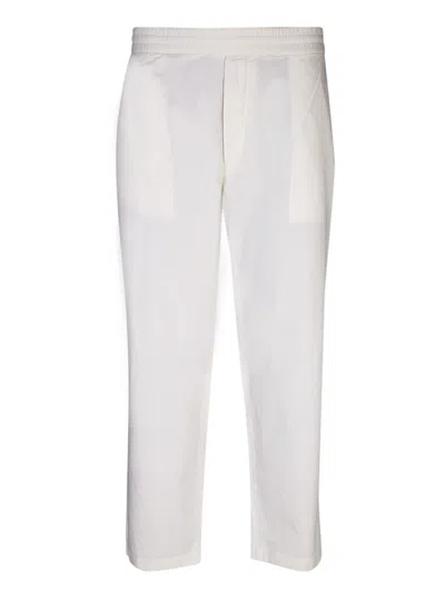 Officine Generale Straight Leg White Trousers