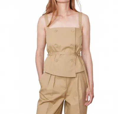 Officine Generale Trudi Top In Tan In Multi