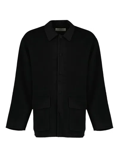 Officine Generale Vasco Coat In Black