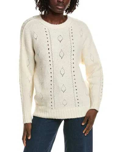 OFFICINE GENERALE OFFICINE GENERALE VIOLETTE PERFORATED WOOL & ALPACA-BLEND PULLOVER