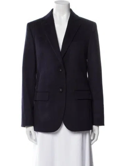 Pre-owned Officine Generale Virgin Wool Blazer In Blue