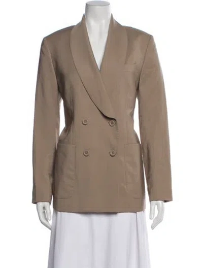 Pre-owned Officine Generale Virgin Wool Blazer In Neutral