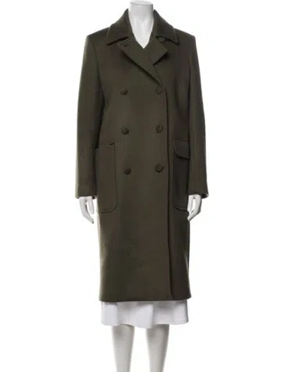 Pre-owned Officine Generale Virgin Wool Coat In Green