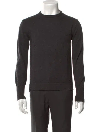 Pre-owned Officine Generale Virgin Wool Crew Neck Pullover In Grey
