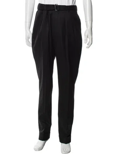 Pre-owned Officine Generale Virgin Wool Dress Pants In Blue