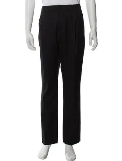 Pre-owned Officine Generale Virgin Wool Dress Pants In Gray