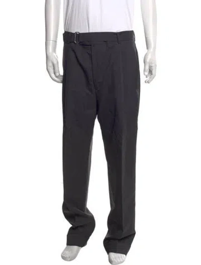 Pre-owned Officine Generale Virgin Wool Dress Pants In Grey