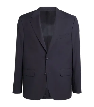 Officine Generale Virgin Wool Kent Blazer In Navy