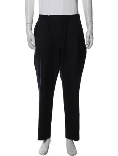Pre-owned Officine Generale Virgin Wool Pants In Black