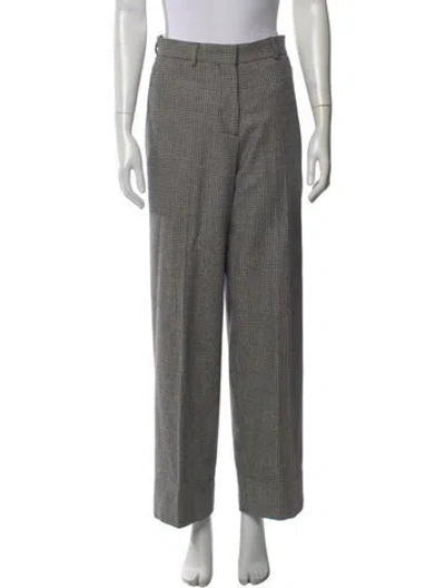 Pre-owned Officine Generale Virgin Wool Wide Leg Pants