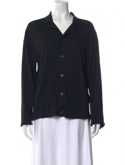 Pre-owned Officine Generale V-neck Sweater In Blue
