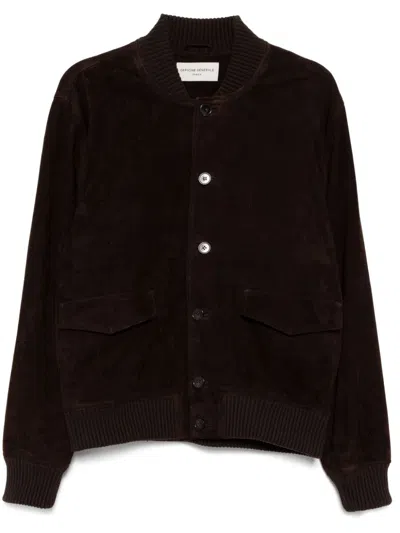 Officine Generale Vulfran Bomber Jacket In Braun