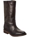 Officine Generale Wgary Leather Boot In Brown