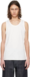 Officine Generale White Tino Tank Top In White