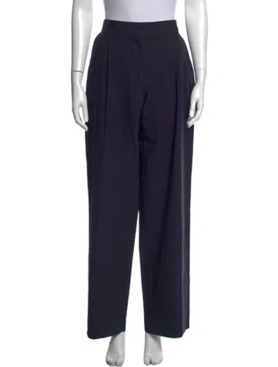 Pre-owned Officine Generale Wide Leg Pants In Blue