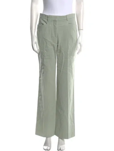 Pre-owned Officine Generale Wide Leg Pants In Green