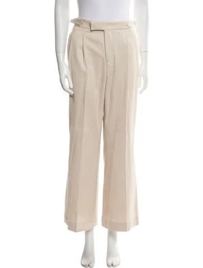Pre-owned Officine Generale Wide Leg Pants In Neutral