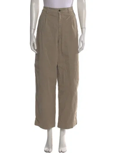 Pre-owned Officine Generale Wide Leg Pants In Neutral