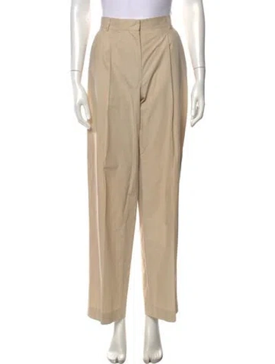 Pre-owned Officine Generale Wide Leg Pants In Neutrals