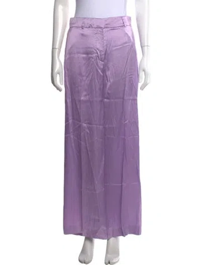 Pre-owned Officine Generale Wide Leg Pants In Purple
