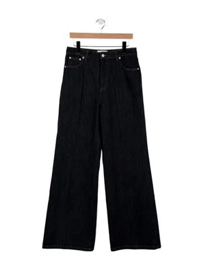 Pre-owned Officine Generale Wide Leg Pants W/ Tags In Blue