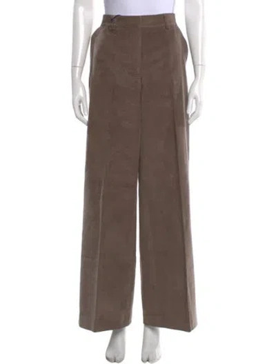 Pre-owned Officine Generale Wide Leg Pants W/ Tags In Brown