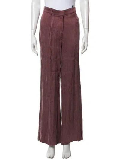 Pre-owned Officine Generale Wide Leg Pants W/ Tags In Burgundy
