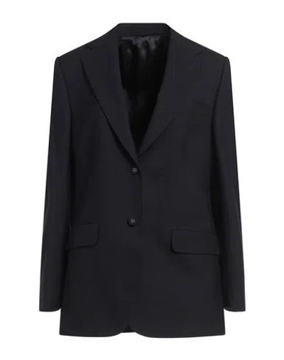Officine Generale Officine Générale Woman Blazer Midnight Blue Size 6 Viscose