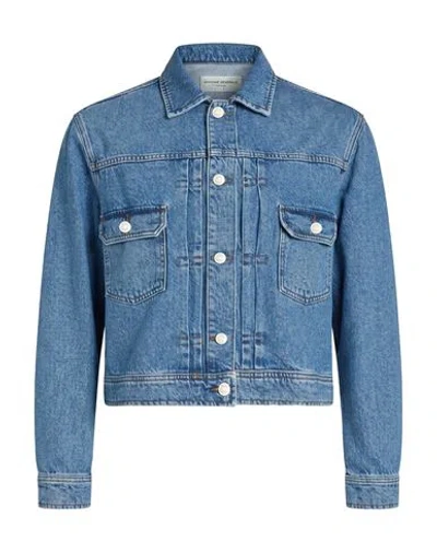Officine Generale Officine Générale Woman Denim Outerwear Blue Size Xs Cotton, Organic Cotton