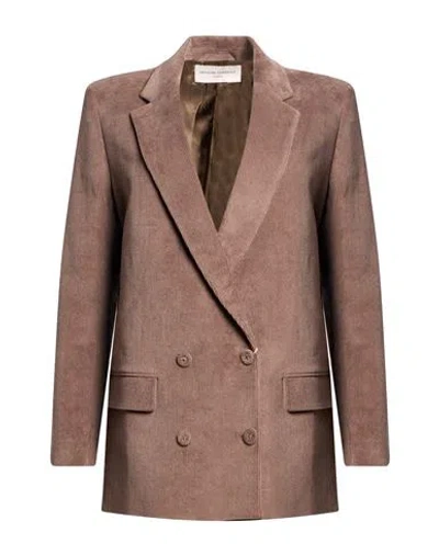 Officine Generale Officine Générale Woman Jacket Khaki Size 2 Cotton, Elastane In Pink