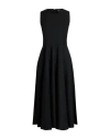 Officine Generale Officine Générale Woman Maxi Dress Black Size L Virgin Wool In Black