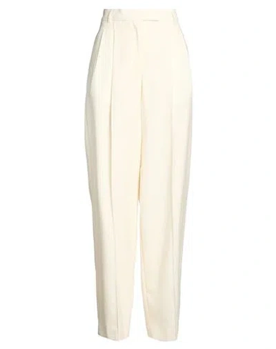 Officine Generale Officine Générale Woman Pants Cream Size 8 Virgin Wool In White