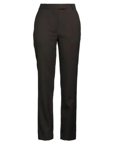 Officine Generale Officine Générale Woman Pants Dark Brown Size 6 Virgin Wool