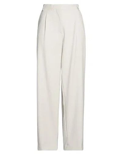 Officine Generale Officine Générale Woman Pants Light Grey Size 6 Virgin Wool In White