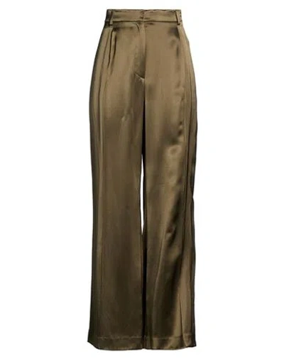 Officine Generale Officine Générale Woman Pants Military Green Size 10 Viscose In Brown