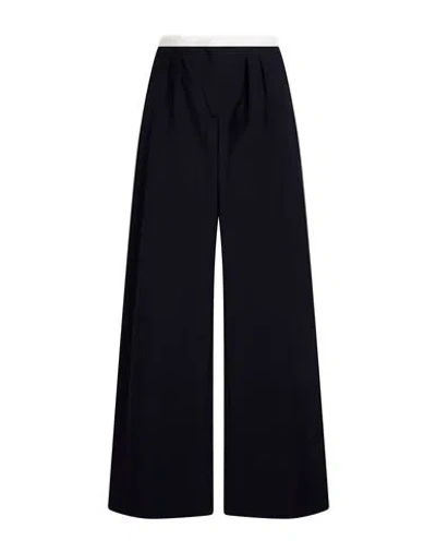 Officine Generale Officine Générale Woman Pants Navy Size 2 Pure Virgin Wool Iws In Black