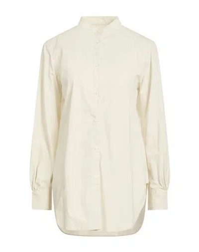 Officine Generale Officine Générale Woman Shirt Beige Size L Organic Cotton In Neutral