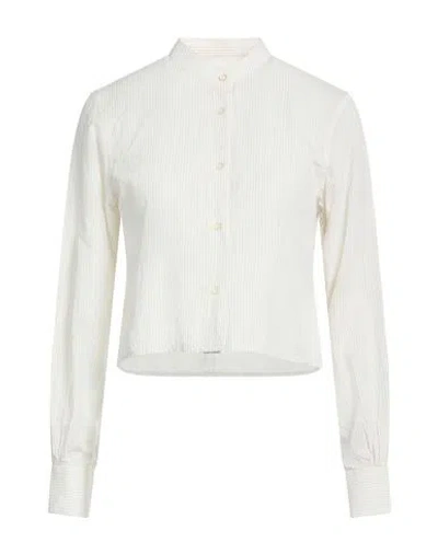 Officine Generale Officine Générale Woman Shirt Cream Size Xl Cotton In White