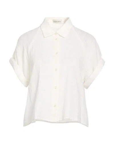 Officine Generale Officine Générale Woman Shirt Ivory Size Xl Cotton, Viscose In White