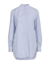 Officine Generale Officine Générale Woman Shirt Light Blue Size L Cotton In Blue