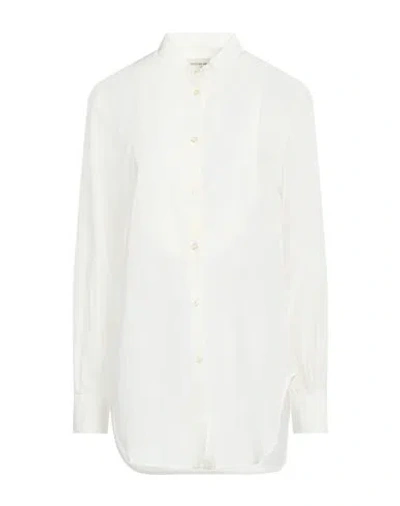Officine Generale Officine Générale Woman Shirt White Size Xl Cupro, Cotton