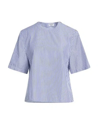 Officine Generale Officine Générale Woman Top Blue Size L Cotton